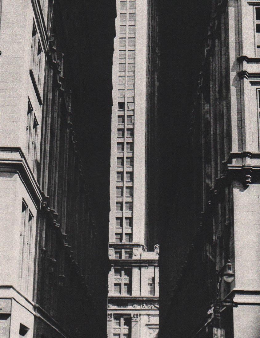 ERWIN BLUMENFELD - Wall Street, New York 1943: Artist: ERWIN BLUMENFELD Print Title: Wall Street, New York 1943 Medium: Heliogravure Printed in 1981, Italy Image Size: 8.75" x 11". Erwin Blumenfeld was a German photographer and artist born in 1891