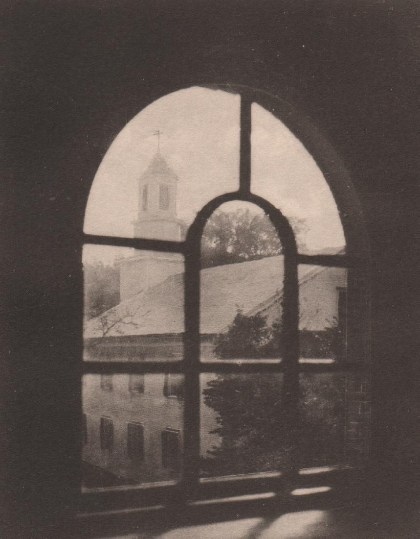 RALPH STEINER - Dartmouth - The White Church: Artist: RALPH STEINER Print Title: Dartmouth - The White Church Medium: Vintage Collotype Printed in New York in 1922 Image Size: 4" X 5" Steiner's First Published Work while Attending Dartmouth Ralph
