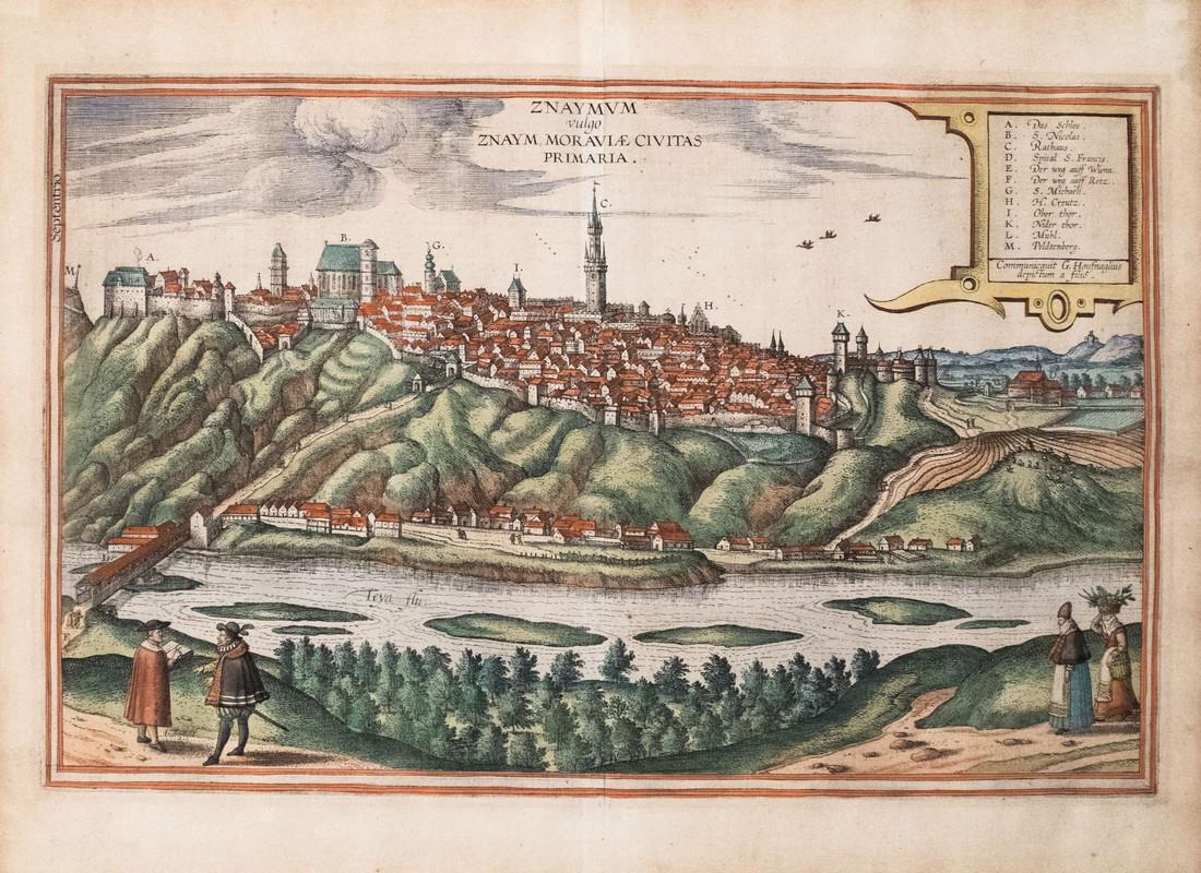 Braun & Hogenberg: Antique View of Znojmo, 1617 (1 of 1)