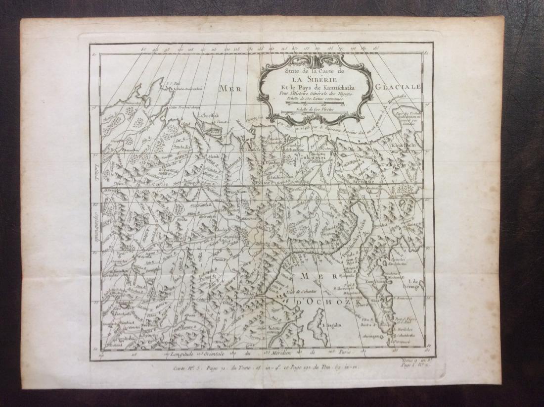 Bellin: Antique Map of Eastern Siberia, 1750 (1 of 1)