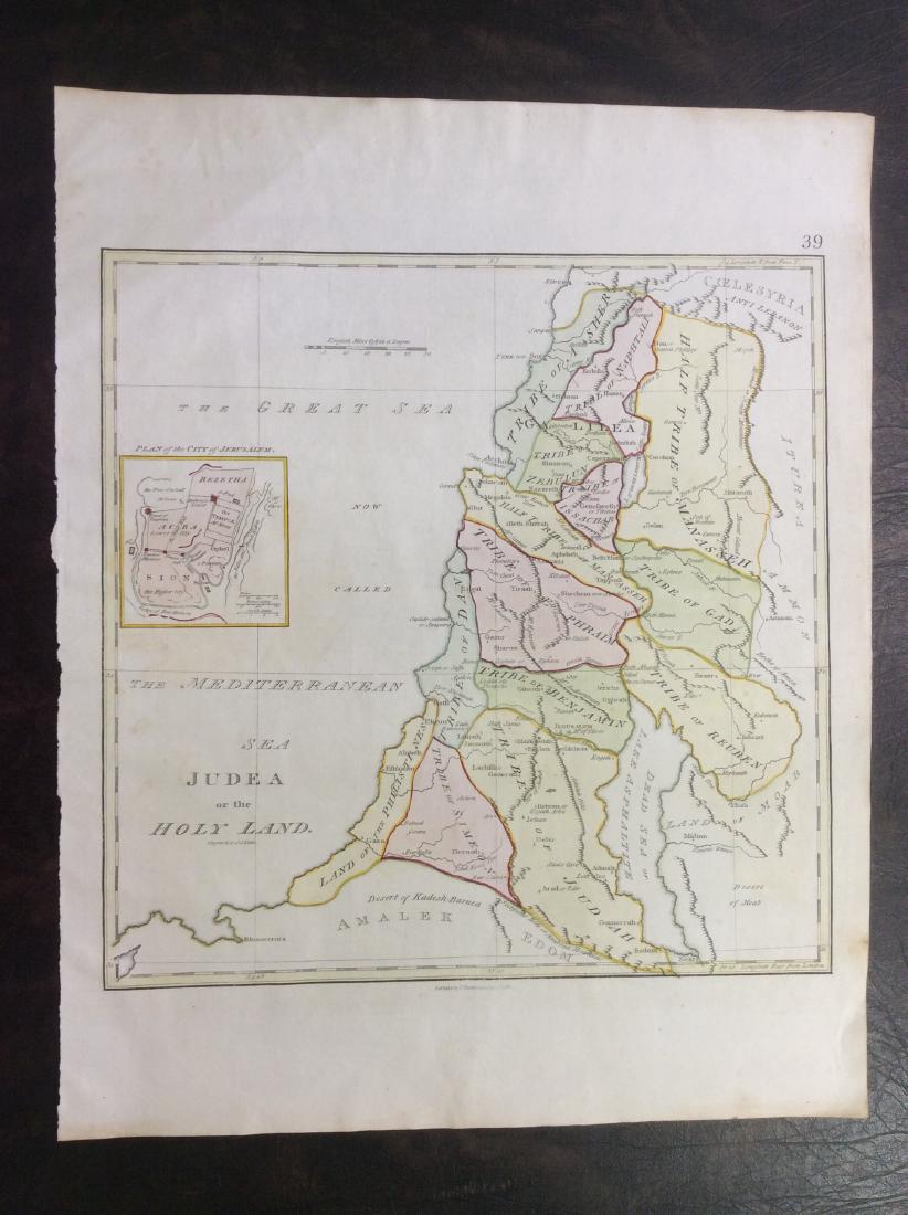 Stackhouse: Antique Map of Judaea / Holy Land, 1783 (1 of 1)