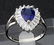 Antique 14K Gold Sapphire Diamond Ring, 2.35ctw