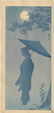 Kasamatsu Shiro Woodblock Woman with an Umbrella