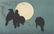 Korin Ogata, After Woodblock Crows and Moon