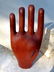 Antique Folk Art Carving of a Painted Hand 19th Century - 2