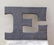 Zinc Letter "E" 19th Century
