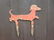 Vintage Sheet Iron Dachshund Boot Scrapper 20th Century
