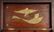 Antique Heart Clasped Hands Tramp Art Box Eagle 1900 - 4