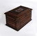 Antique Heart Clasped Hands Tramp Art Box Eagle 1900 - 5