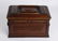 Antique Heart Clasped Hands Tramp Art Box Eagle 1900 - 7