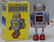 Tin Litho Wind up WALKING ROBOT Space Toy