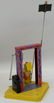 Tin Litho Windup Robot on a Swing MS366 with Key - 2