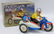 Retro Tin Clockword Windup MOTORCYCLE WITH SIDECAR