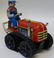 Retro Style Tin Litho Windup #MS356 Toy TRACTOR DRIVER - 2