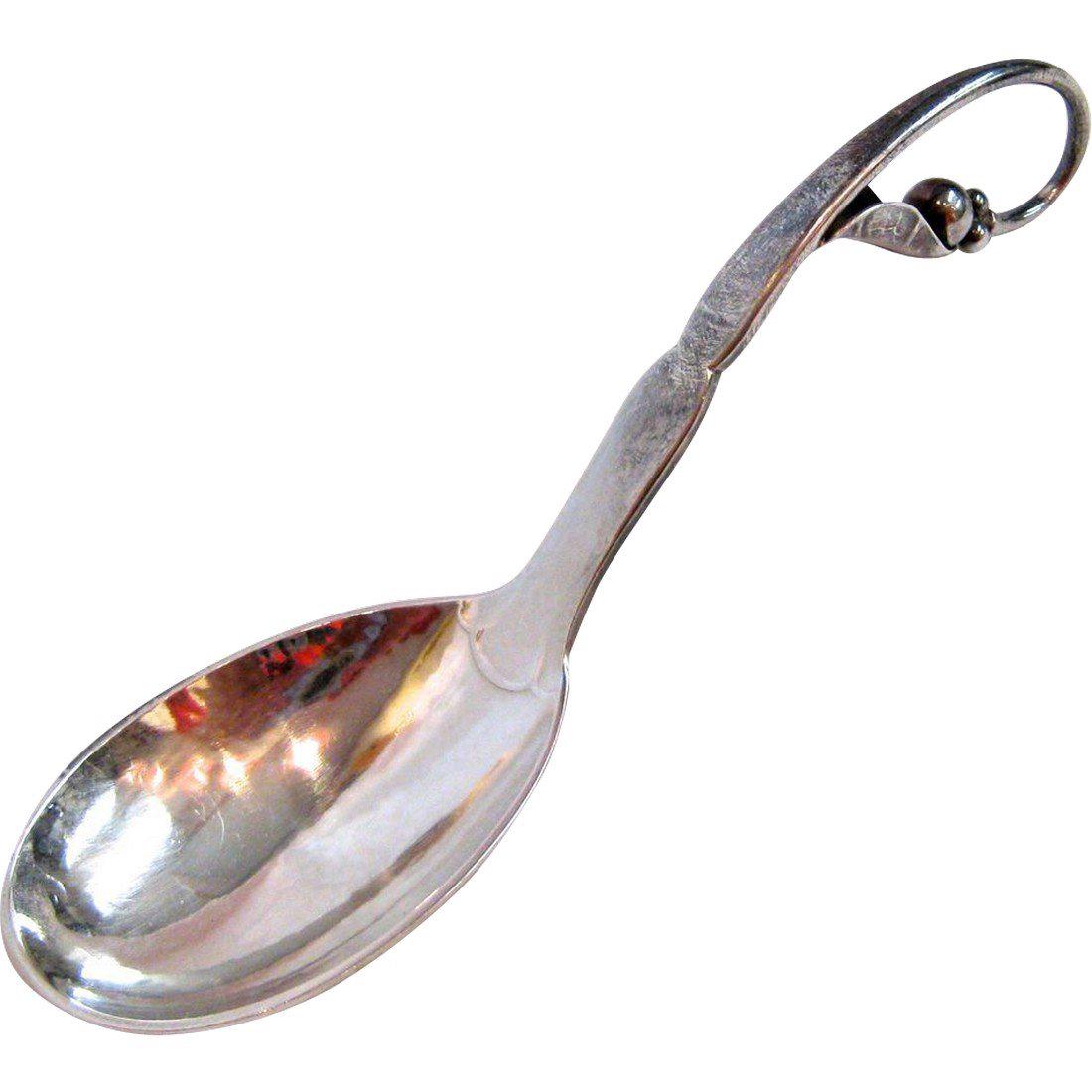 Georg Jensen Sterling Silver Serving Spoon (1 of 5)
