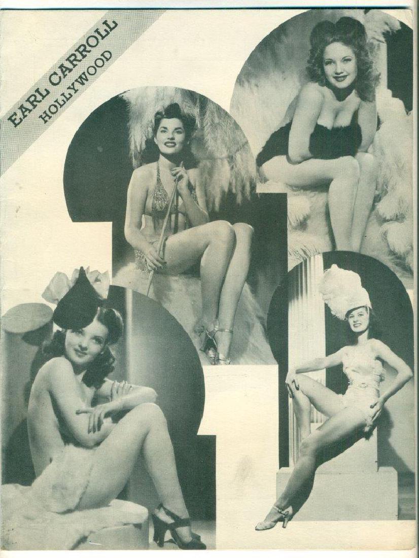 1944 Earl Carroll Hollywood Five Fifty Dinner Menu (1 of 3)