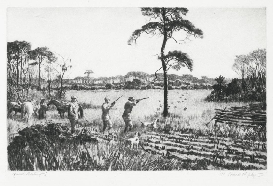 Aiden Lassell Ripley Etching Quail Shooting (1 of 1)