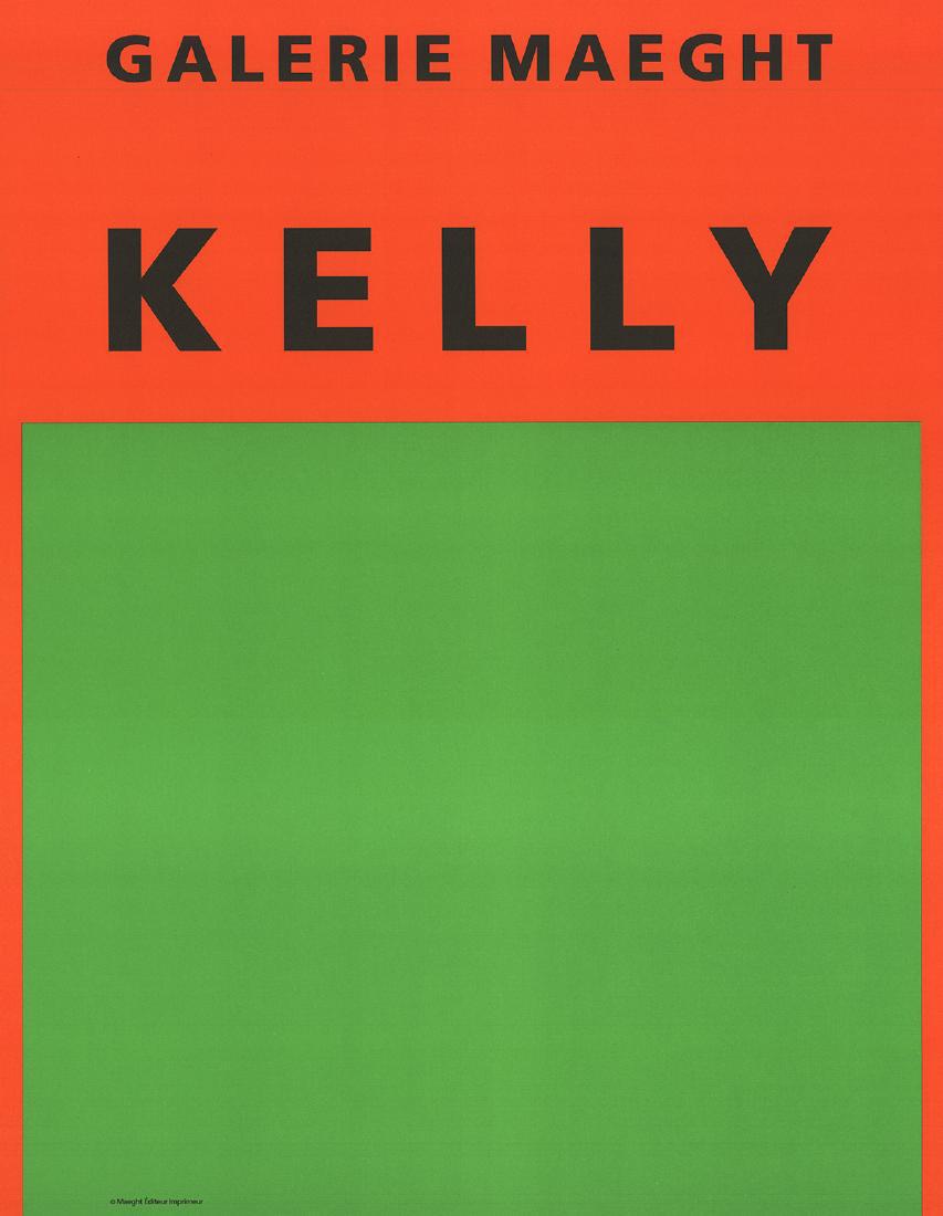Ellsworth Kelly Lithograph Orange et Vert (1 of 1)