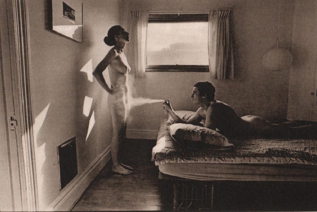 LESLIE KRIMS - Spray: Artist: LESLIE KRIMS Print Title: Spray Medium: Sheet-fed Gravure Printed in the USA Printing Date: 1970 Image Size: 7" x 4.75" Leslie Robert Krims is a conceptualist photographer living in Buffalo, N
