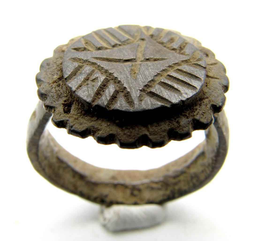 Crusaders Holy Land Ring with Star of Bethelehem (1 of 3)