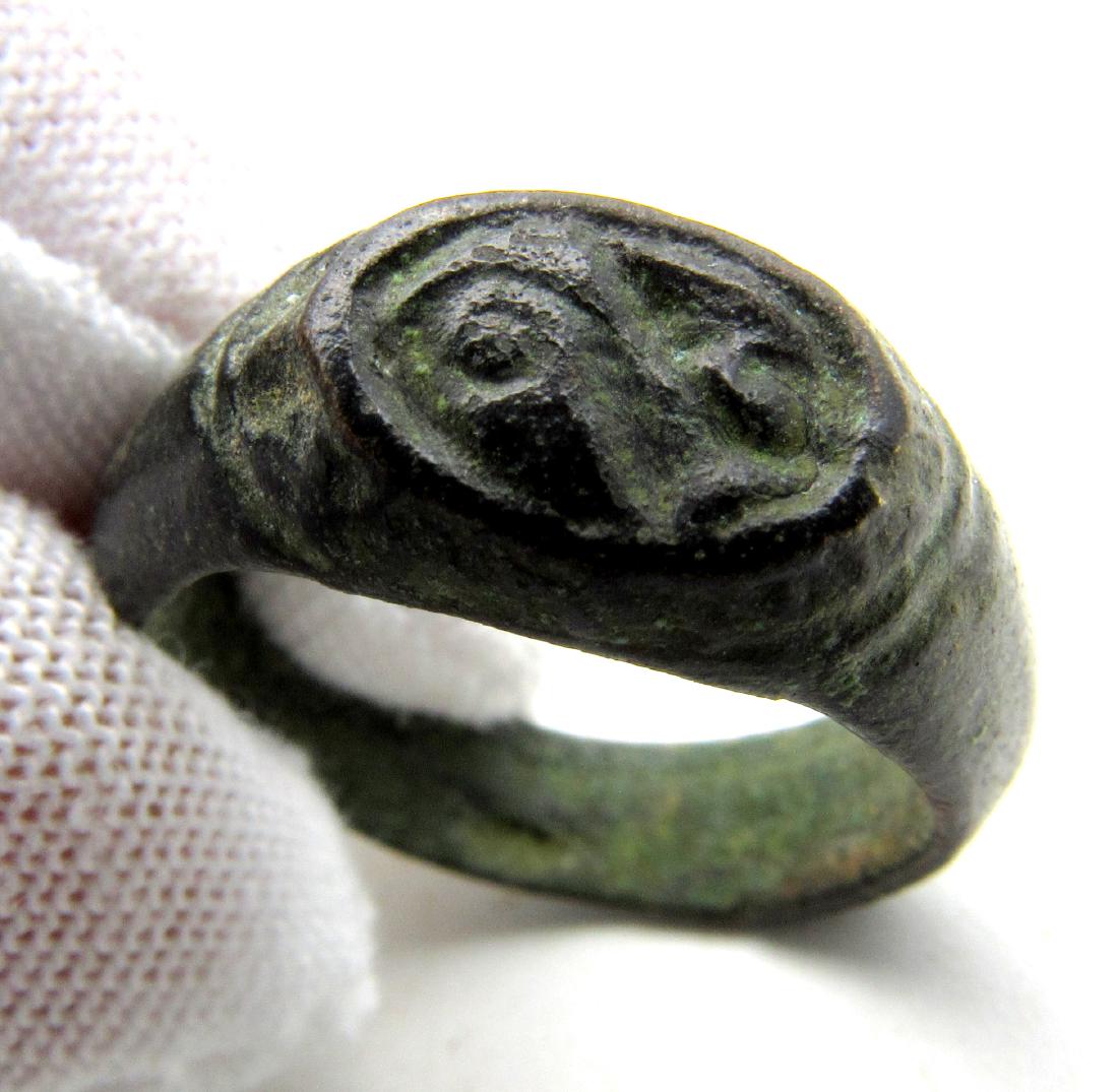 VIKING ERA RING WITH RUNIC SYMBOLS (1 of 4)