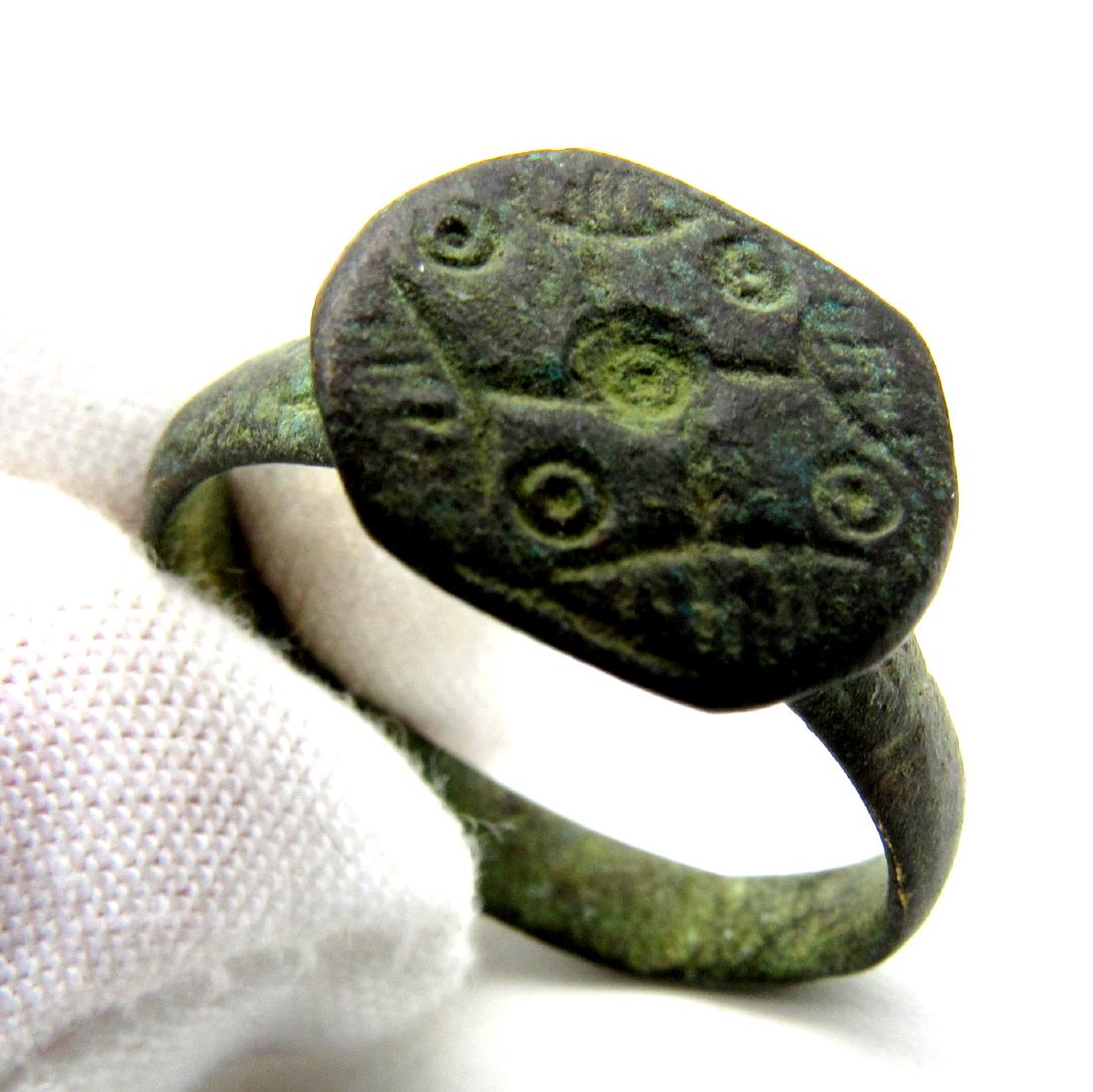 SAXON RING WITH EVIL'S EYE MOTIFS (1 of 4)