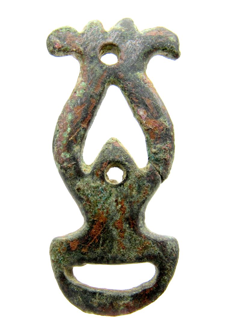 Viking open-work amulet with stylized raven heads (1 of 3)