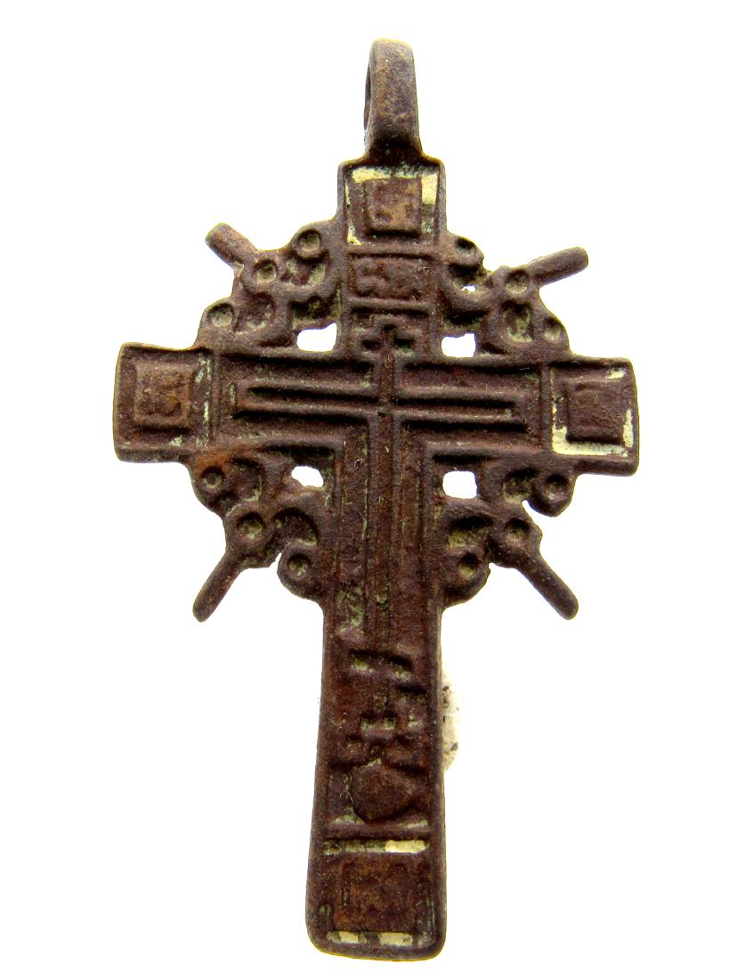 Late Medieval Cross Pendant with Religious Decoration (1 of 3)