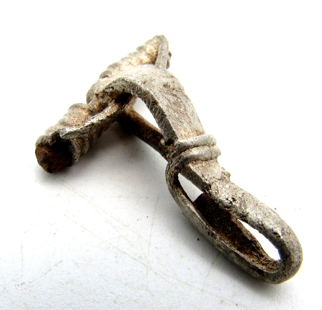 Ancient Roman Silver Bow Brooch (1 of 3)