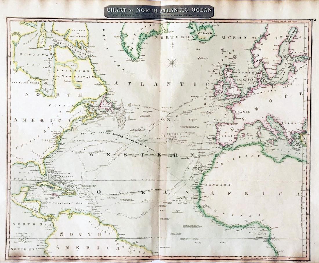 Thompson: Antique Chart of the North Atlantic, 1817 (1 of 1)