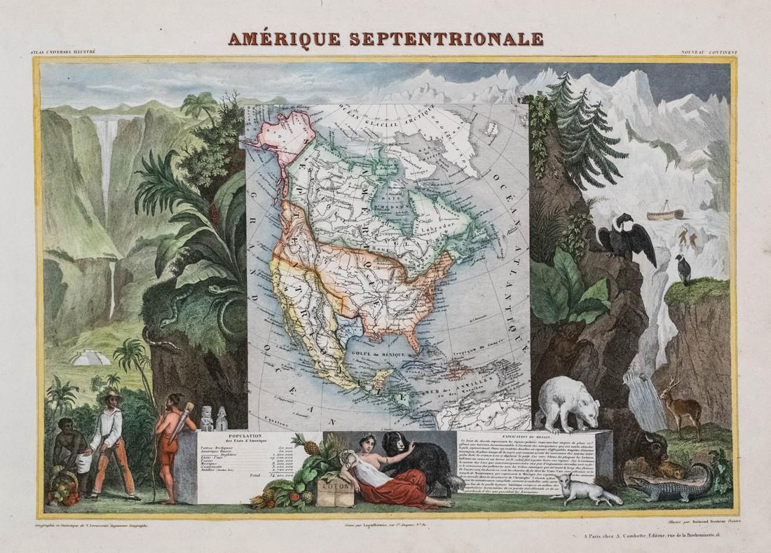 Levasseur: Antique Map of North America, 1840 (1 of 1)