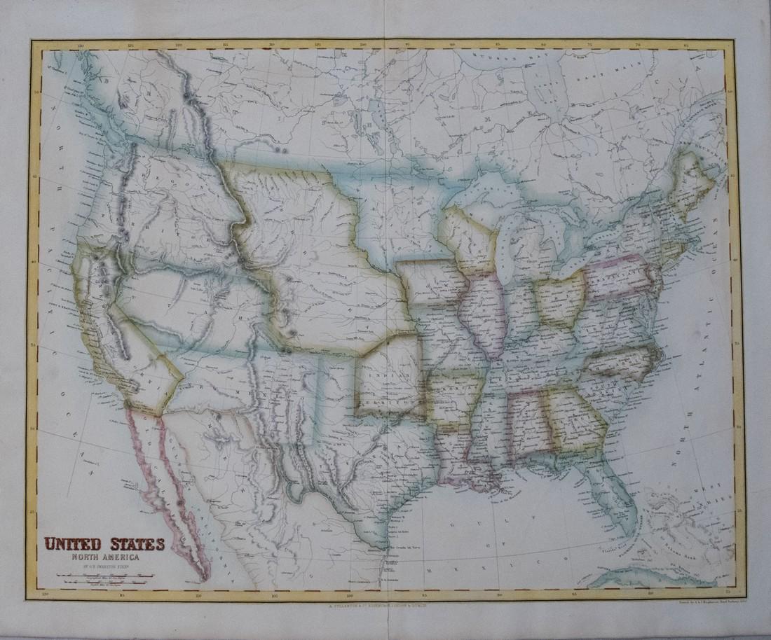 Fullarton Antique Map of United - 56342709 1 X