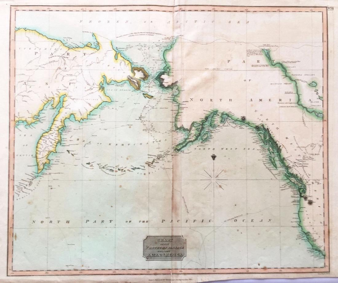 Thomson: Antique Map of Alaska/Bering Strait, 1816 (1 of 1)