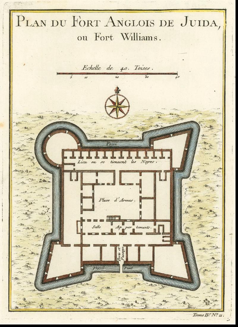 Belling: Antique Plan of Fort Williams, 1747 (1 of 1)