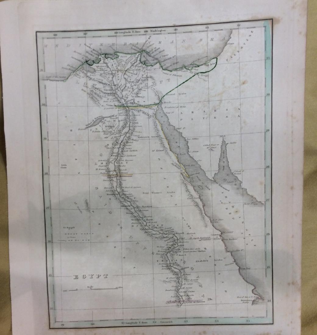 Bradford: Antique Map of Egypt, 1835 (1 of 1)