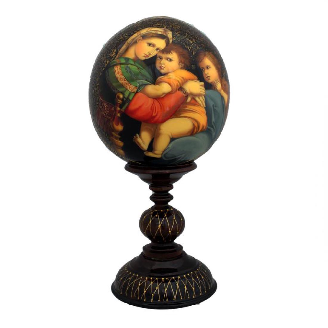 Acharasov Russian Religious Egg Madonna (1 of 4)