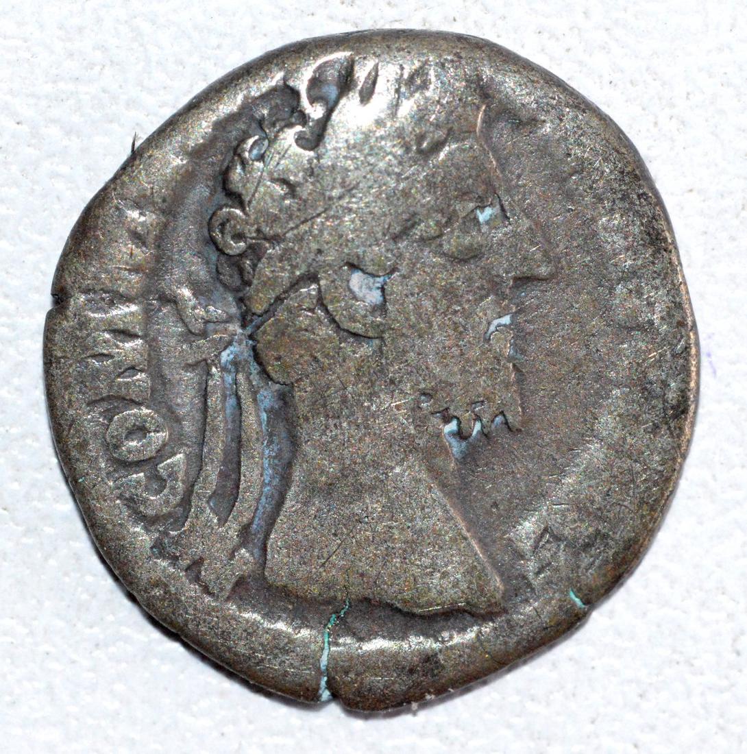 Ancient Roman Silver Denarius of Emperor Commodus (1 of 2)