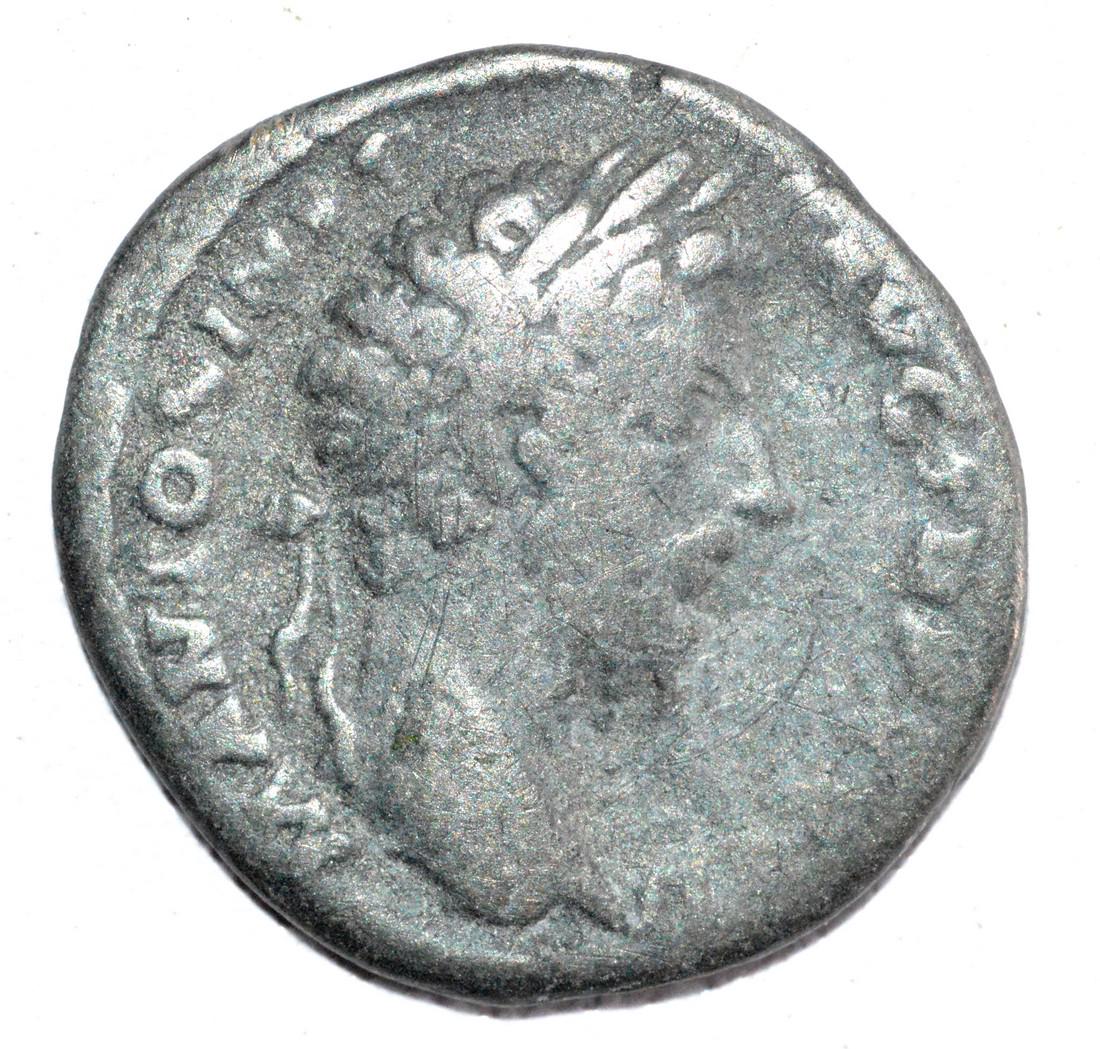 Ancient Roman Silver Denarius of MARCUS AURELIUS, rv. (1 of 2)