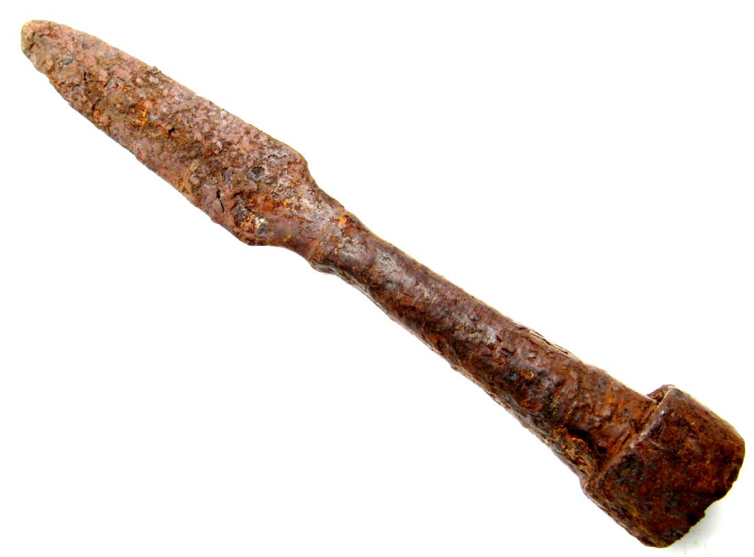 Viking Military Iron Socketed Spear Head (1 of 2)
