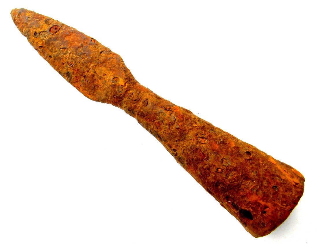 Viking Military Iron Socketed Spear Head (1 of 3)