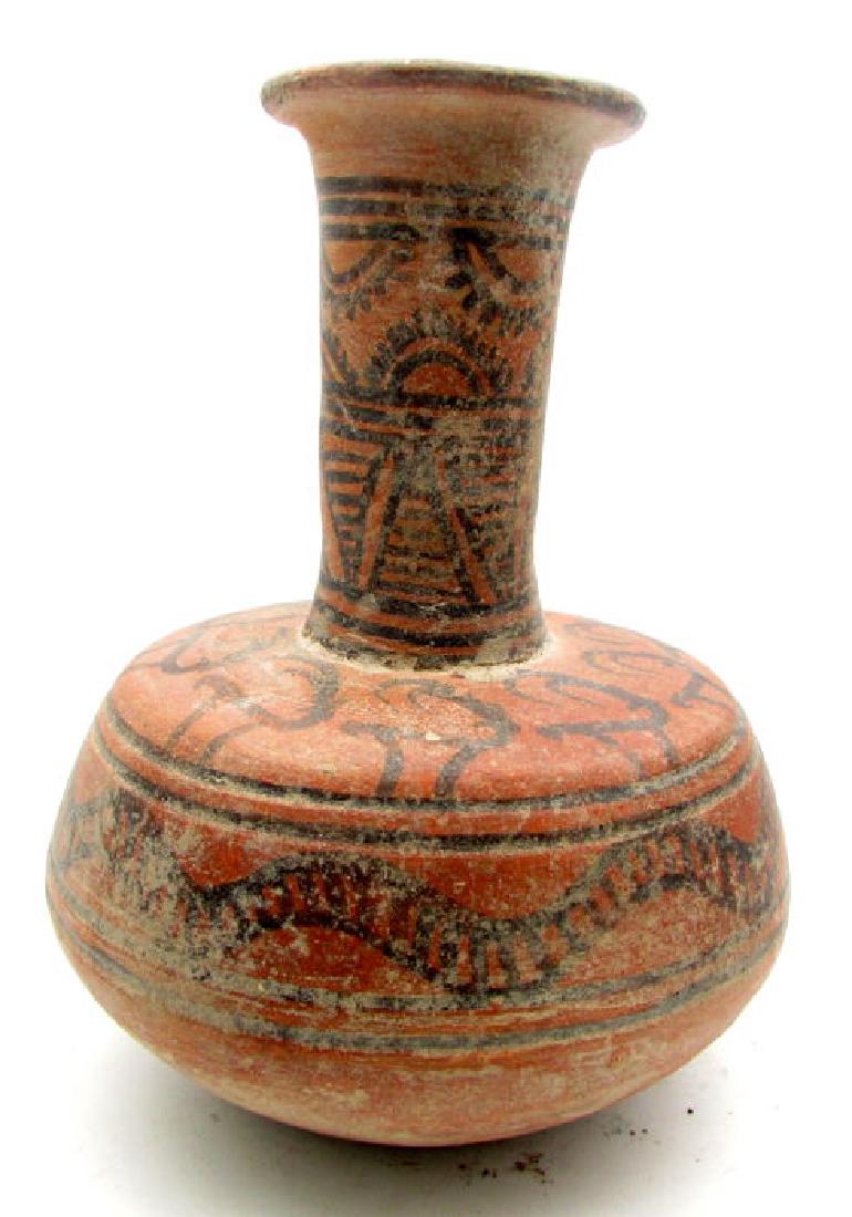 Indus Valley Painted Terracotta Jug depicting Antelope (1 of 4)