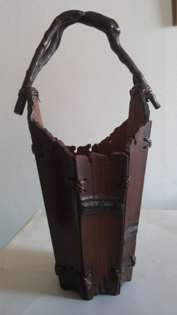 Vintage Japanese Bamboo Ikebana Basket, 20th C (1 of 1)