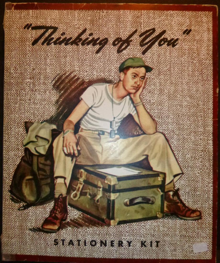"Thinking of You"  American GI Stationary Kit (1 of 3)