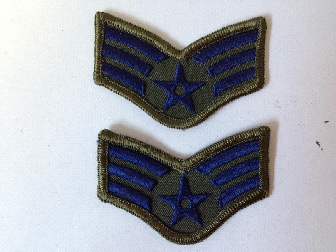 2 Vintage Patches Military US Air Force Sgt E-7 SrA E-4 (1 of 1)