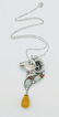 Sterling Silver Jade Jasper CZ Necklace & Pendant