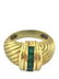 Vintage David Yurman 14k Gold Emerald Cable Ring