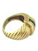 Vintage David Yurman 14k Gold Emerald Cable Ring - 2