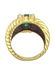 Vintage David Yurman 14k Gold Emerald Cable Ring - 3
