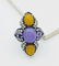 Sterling Silver Lilac Jade Amethyst CZ Ring - 3