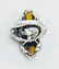 Sterling Silver Lilac Jade Amethyst CZ Ring - 5